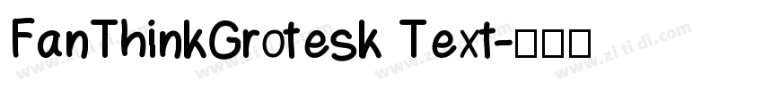 FanThinkGrotesk Text字体转换